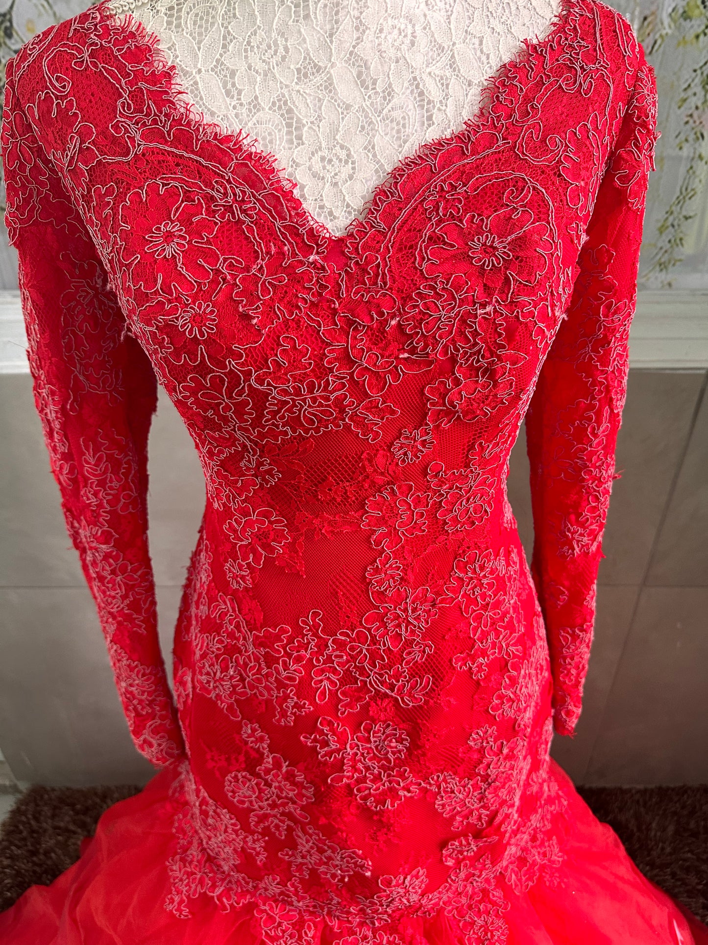 Robe sirène rouge