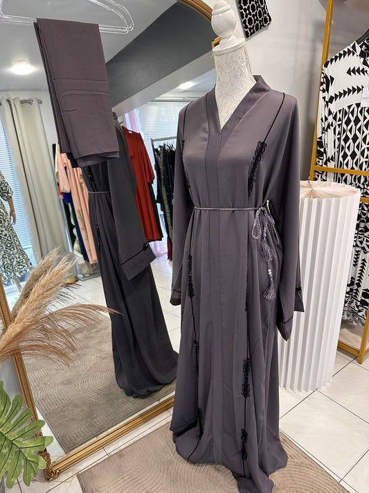 Abaya éclat de sable - YEMMA BOUTIQUE