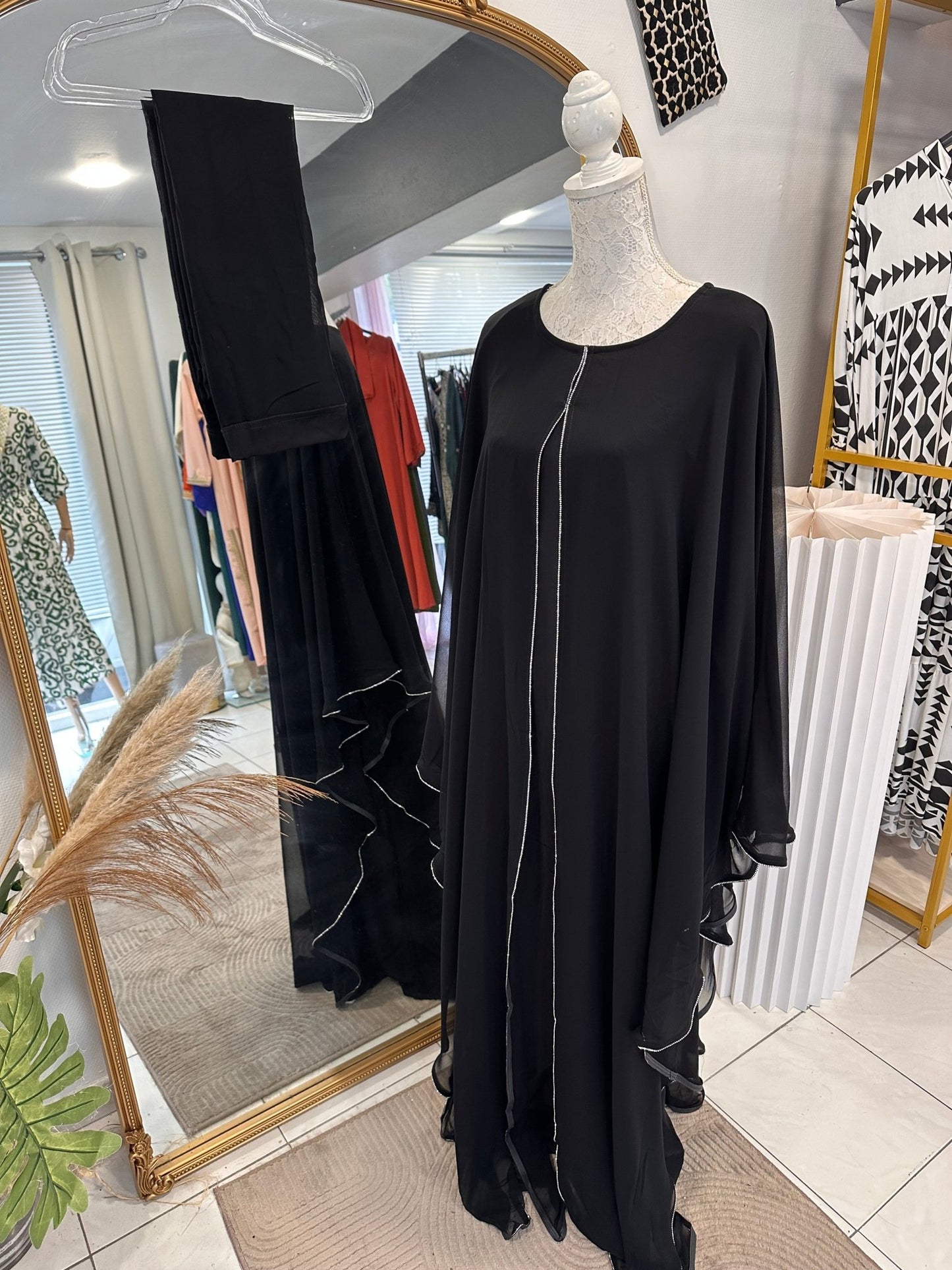 Abaya lune étoilée - YEMMA BOUTIQUE